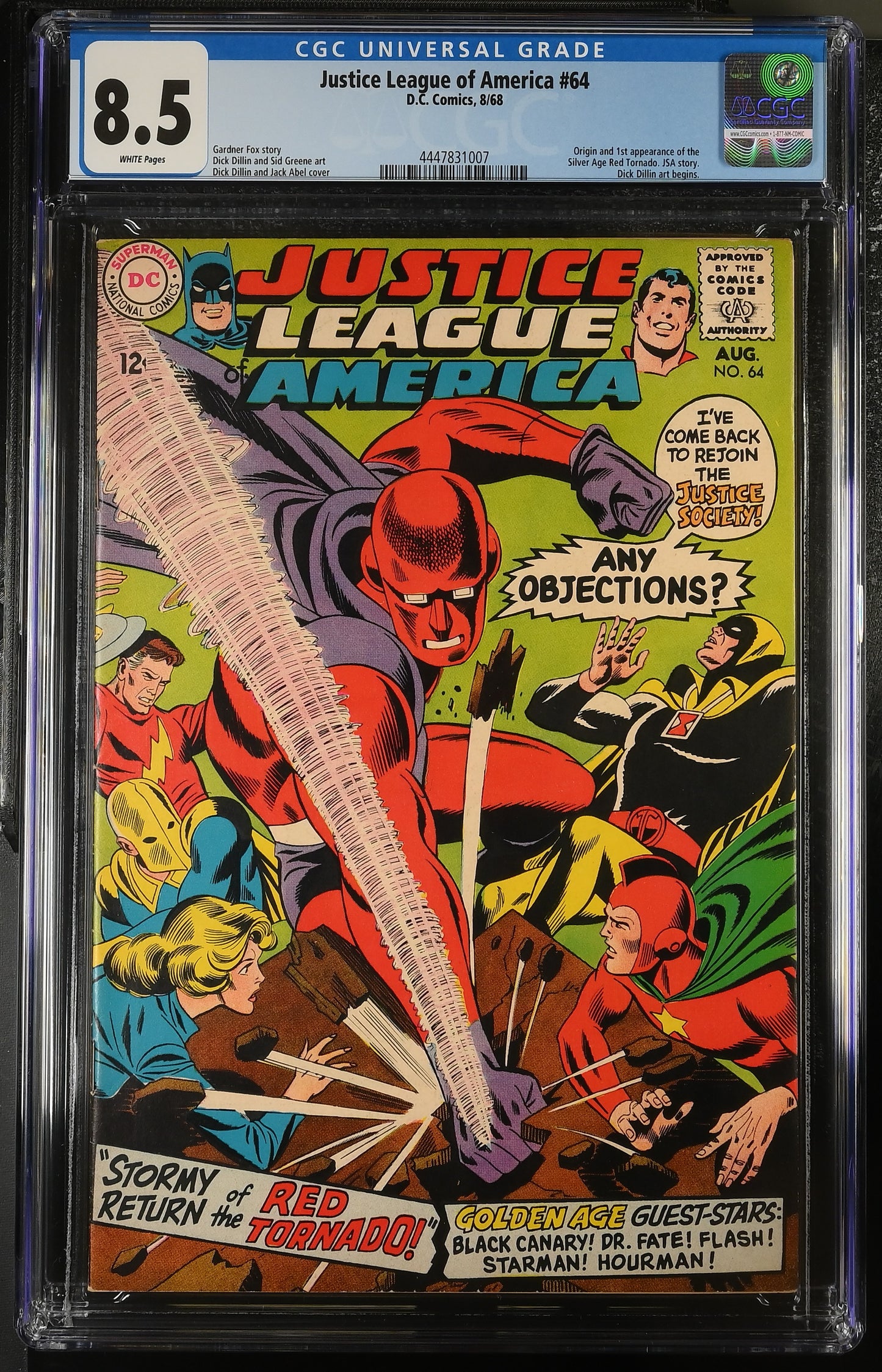 Justice League of America #64 (1968) - CGC 8.5 WP