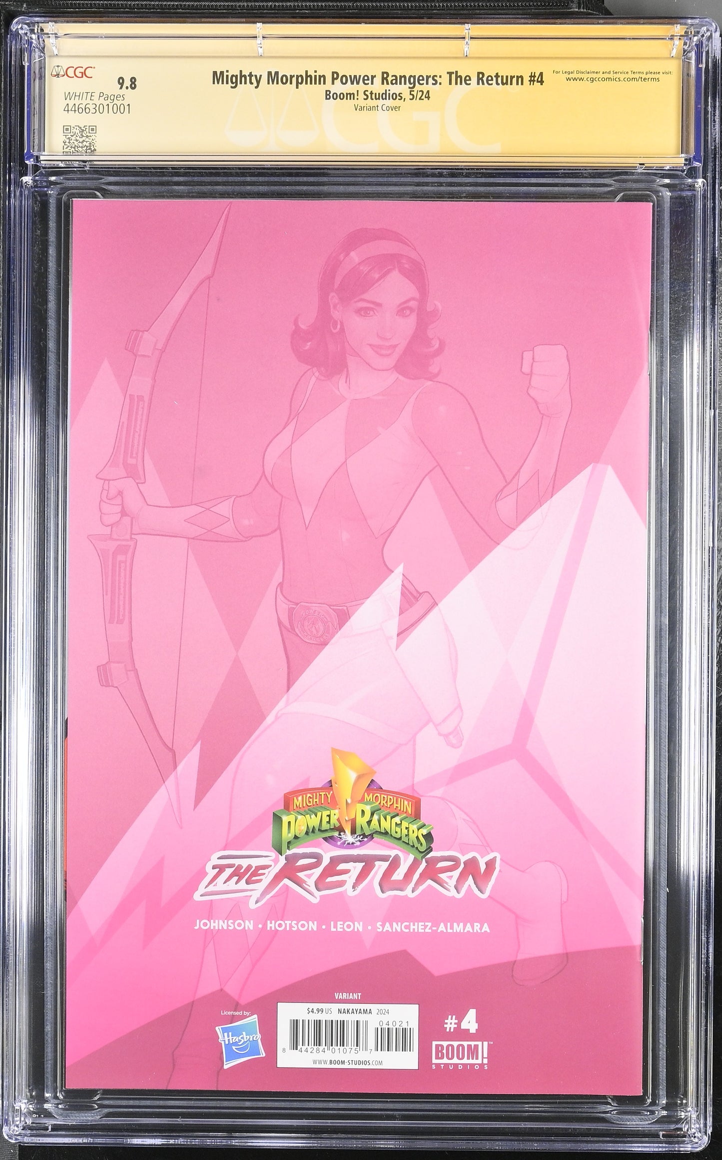 Mighty Morphin Power Rangers: The Return #4 - CGC SS 9.8 - signed by David Nakayama
