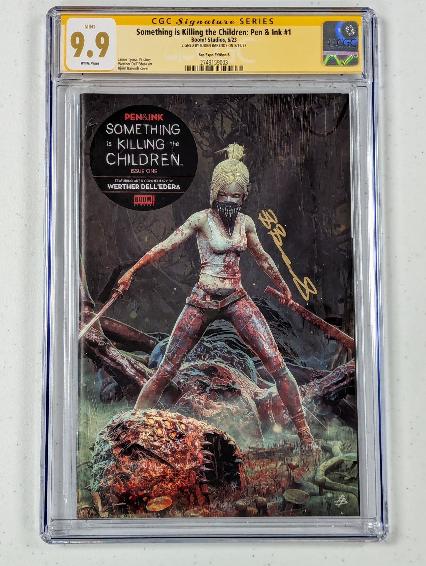 Something is Killing the Children Pen & Ink #1 Fan Expo Exclusive B - CGC SS 9.9 - signed by Bjorn Barends