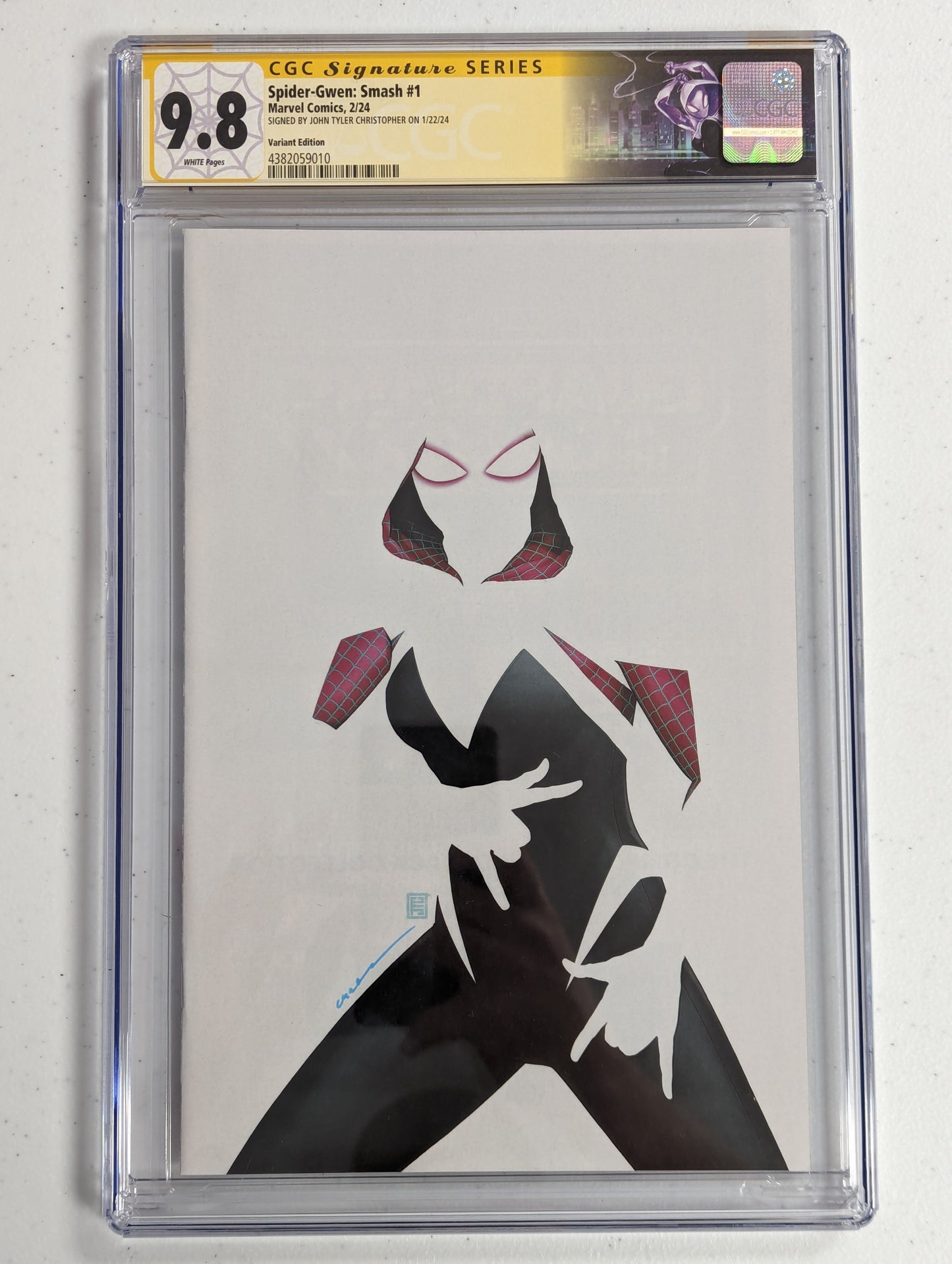 Spider-Gwen: Smash #1 JTC Variant - CGC SS 9.8 - signed by JTC
