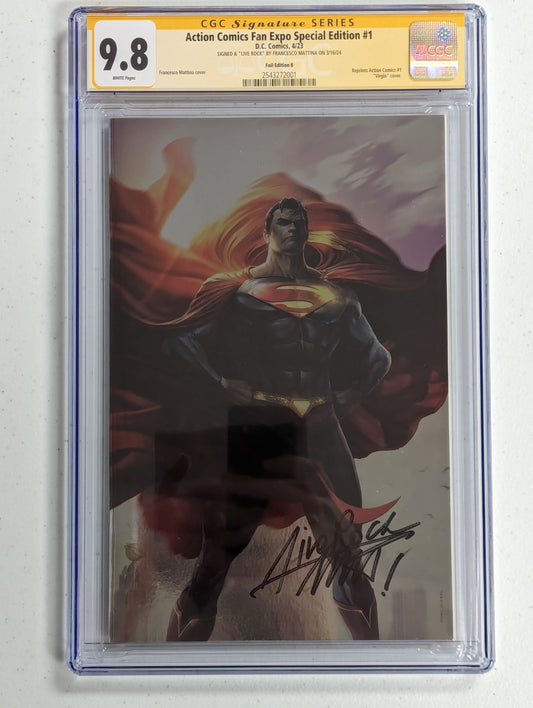 Action Comics Fan Expo Special Edition #1 Foil - CGC SS 9.8 - signed by Francesco Mattina
