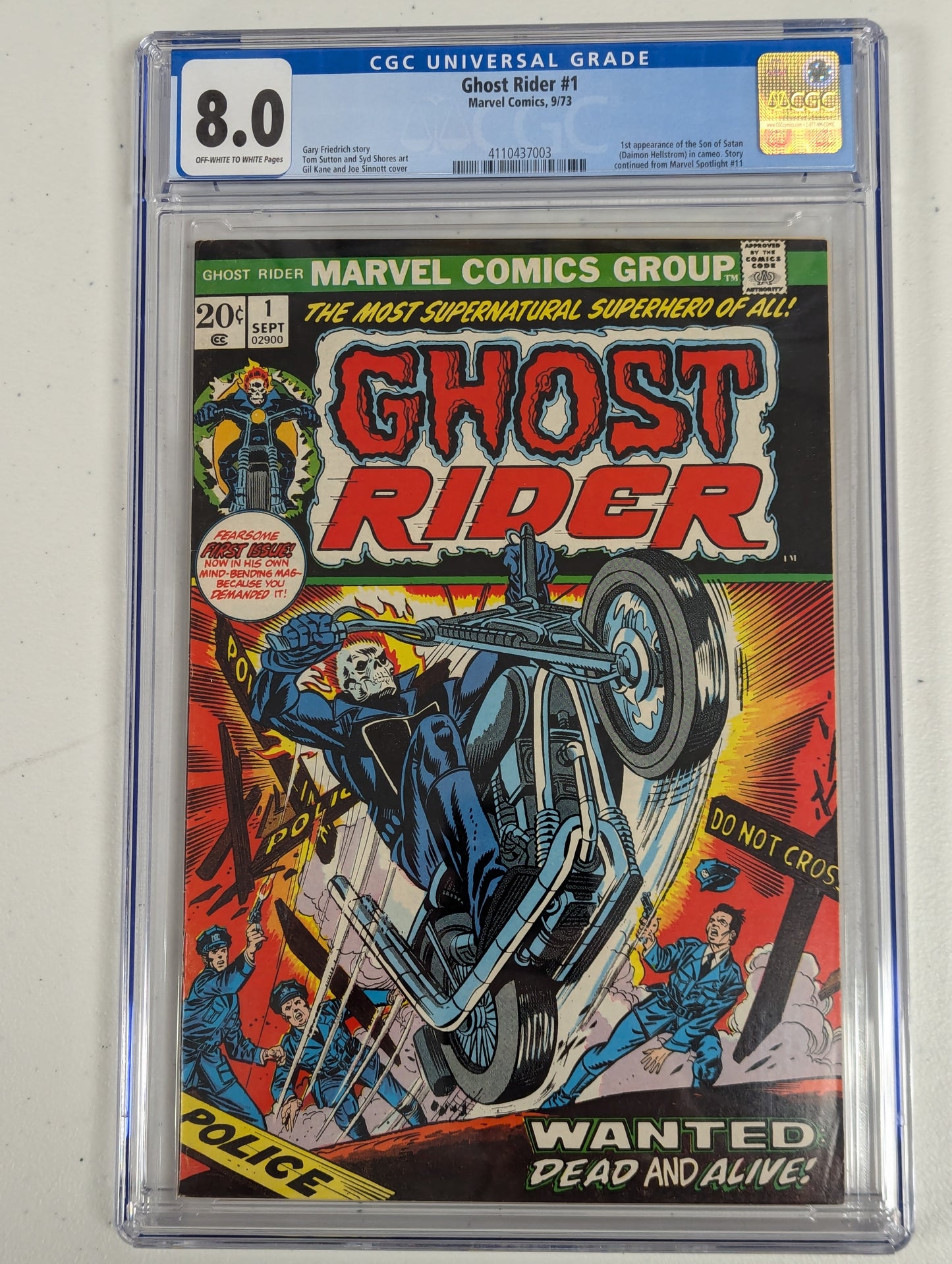Ghost Rider #1 (1973) - CGC 8.0