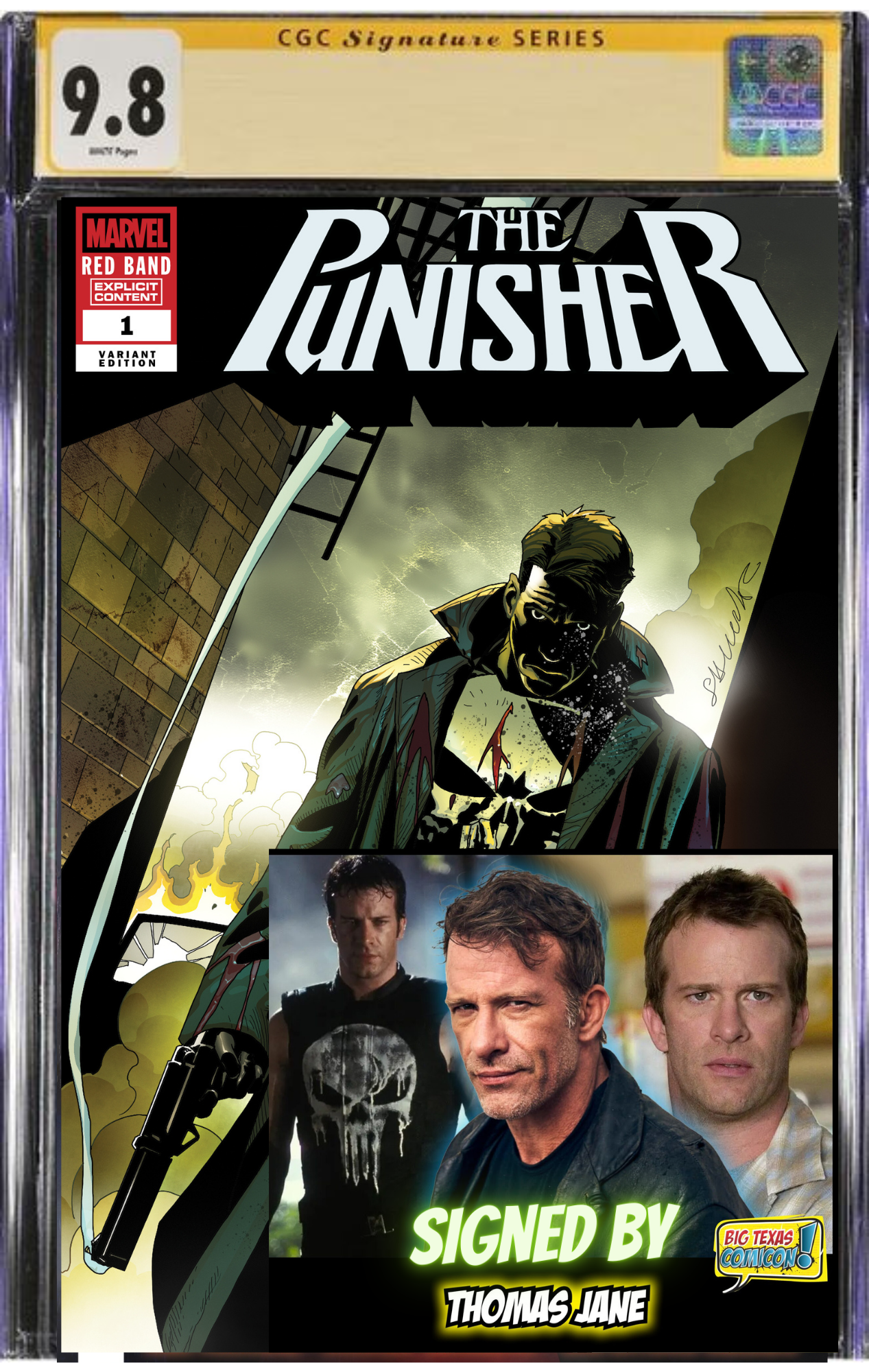 Punisher #1 Red Band Big Alpaca Comics/Big Texas Comicon Exclusive Pre-Sale