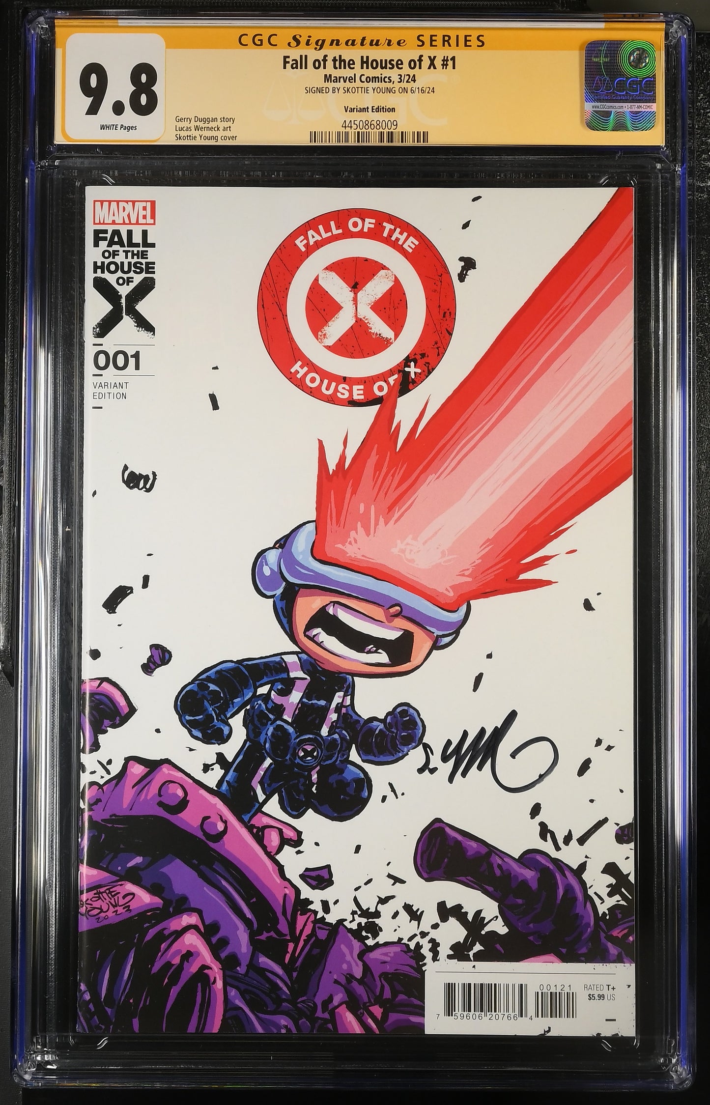 Skottie Young Set - Rise of Powers of X and Fall of House of X #1 - CGC SS 9.8 - both signed by Skottie Young