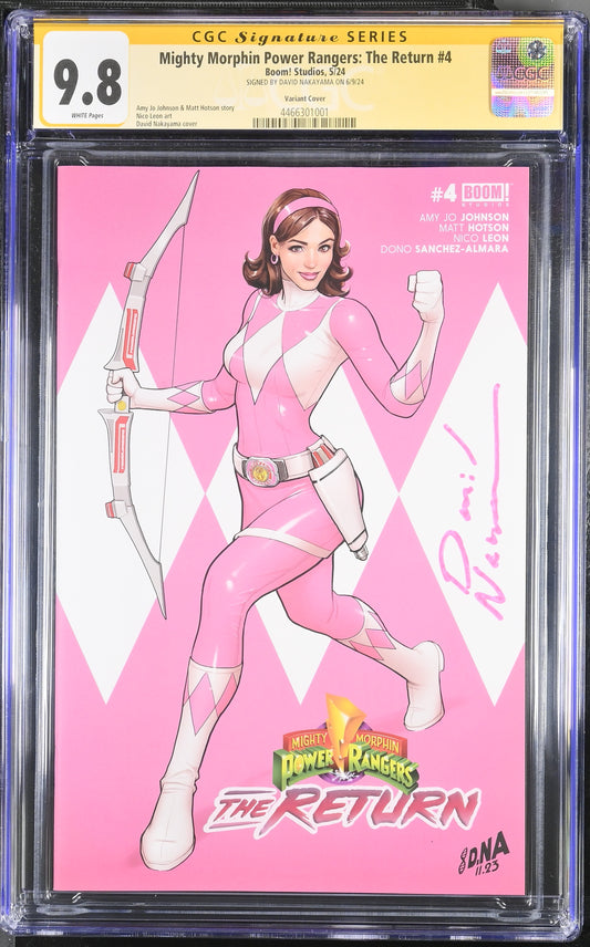 Mighty Morphin Power Rangers: The Return #4 - CGC SS 9.8 - signed by David Nakayama