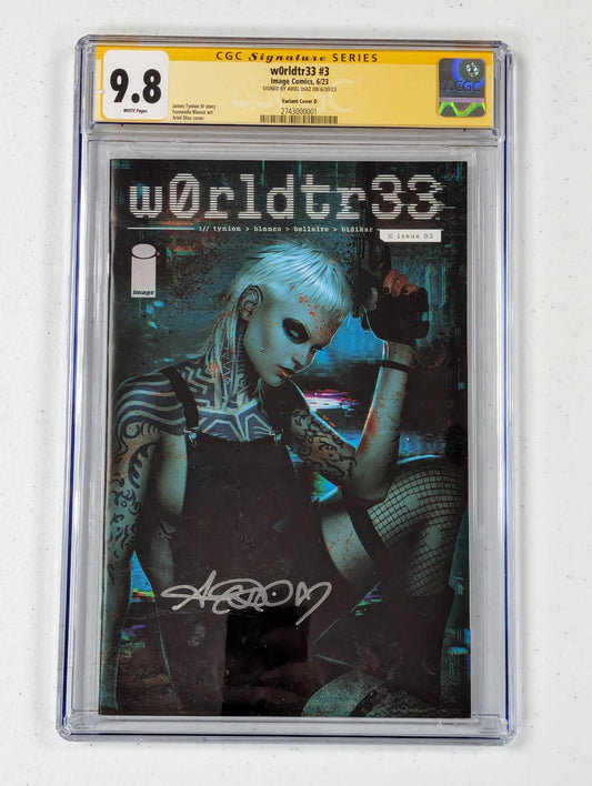 Worldtr33 #3 1:50 (2023) - CGC SS 9.8 - Signed by Ariel Diaz