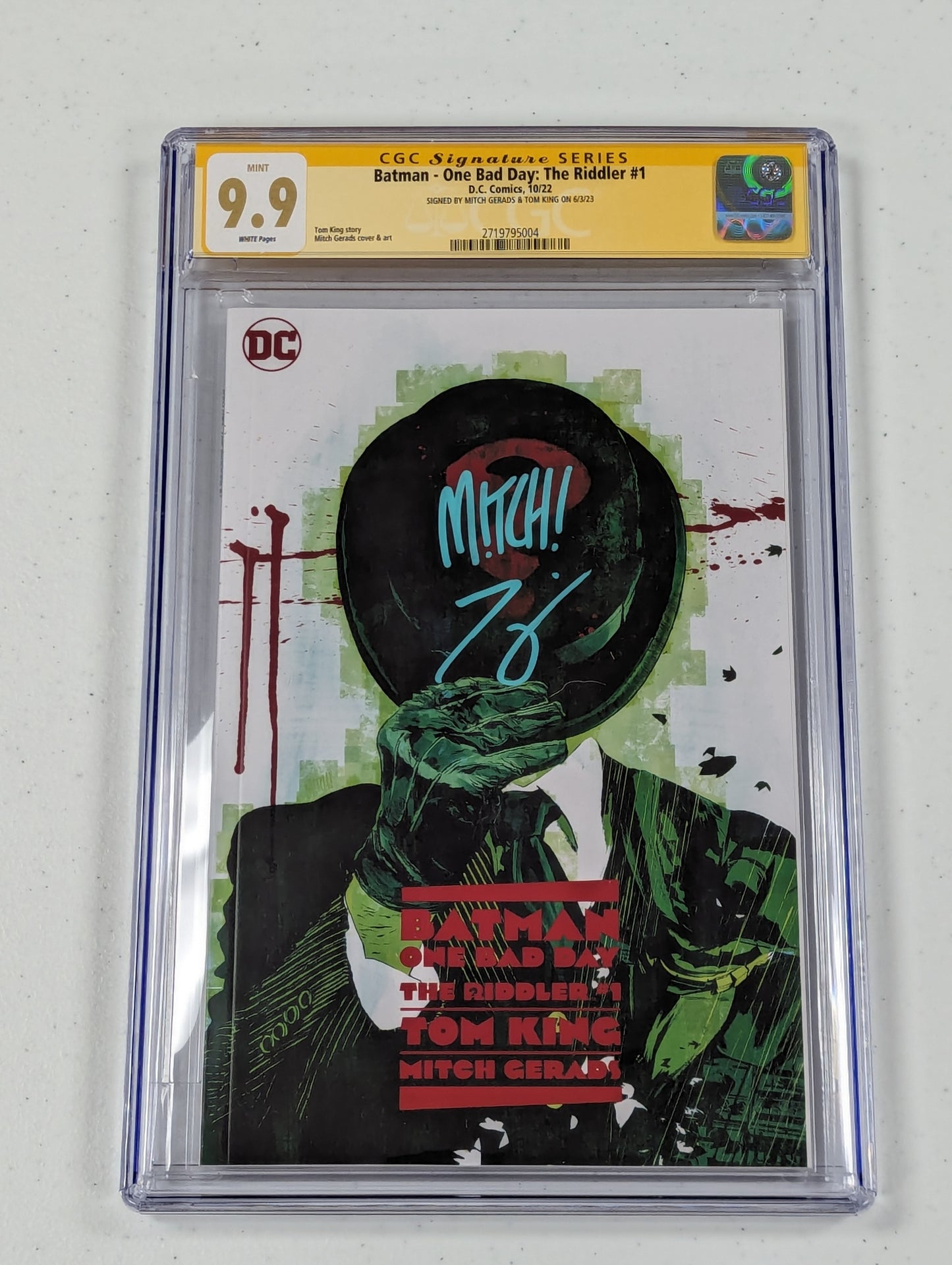 Batman - One Bad Day: The Riddler #1 - CGC SS 9.9 - double signed Tom King and Mitch Gerads