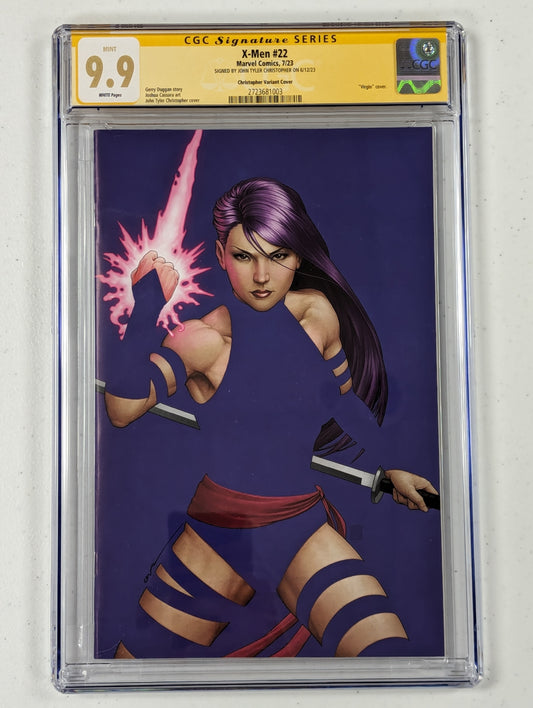 X-Men #22 Christopher Variant (2023) - CGC SS 9.9 - signed by John Tyler Christopher