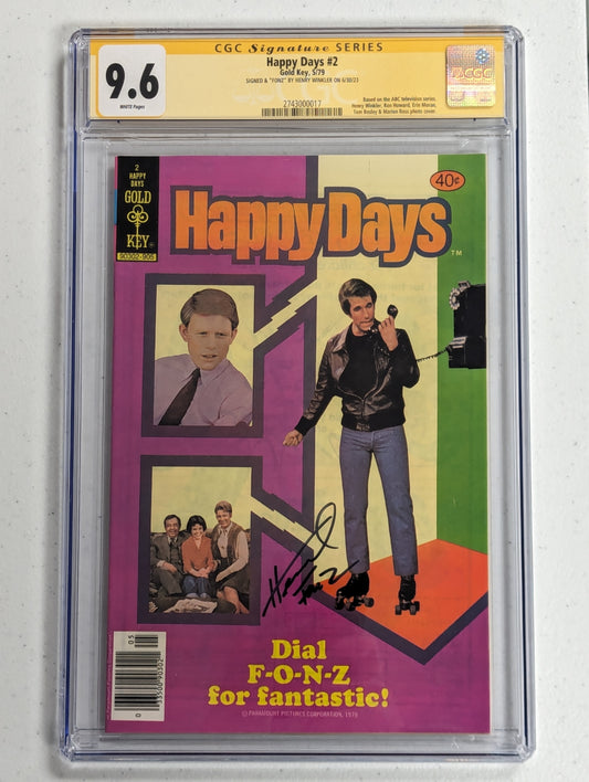 Happy Days #2 (1979) - CGC SS 9.6 - Signed by Henry Winkler "Fonz"