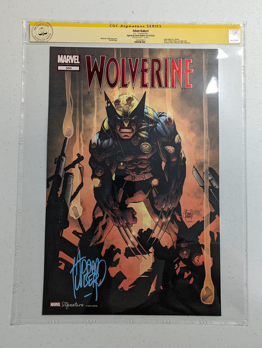 Wolverine #300 Foil Print 11 x 17 - CGC Signature Series - signed by Adam Kubert