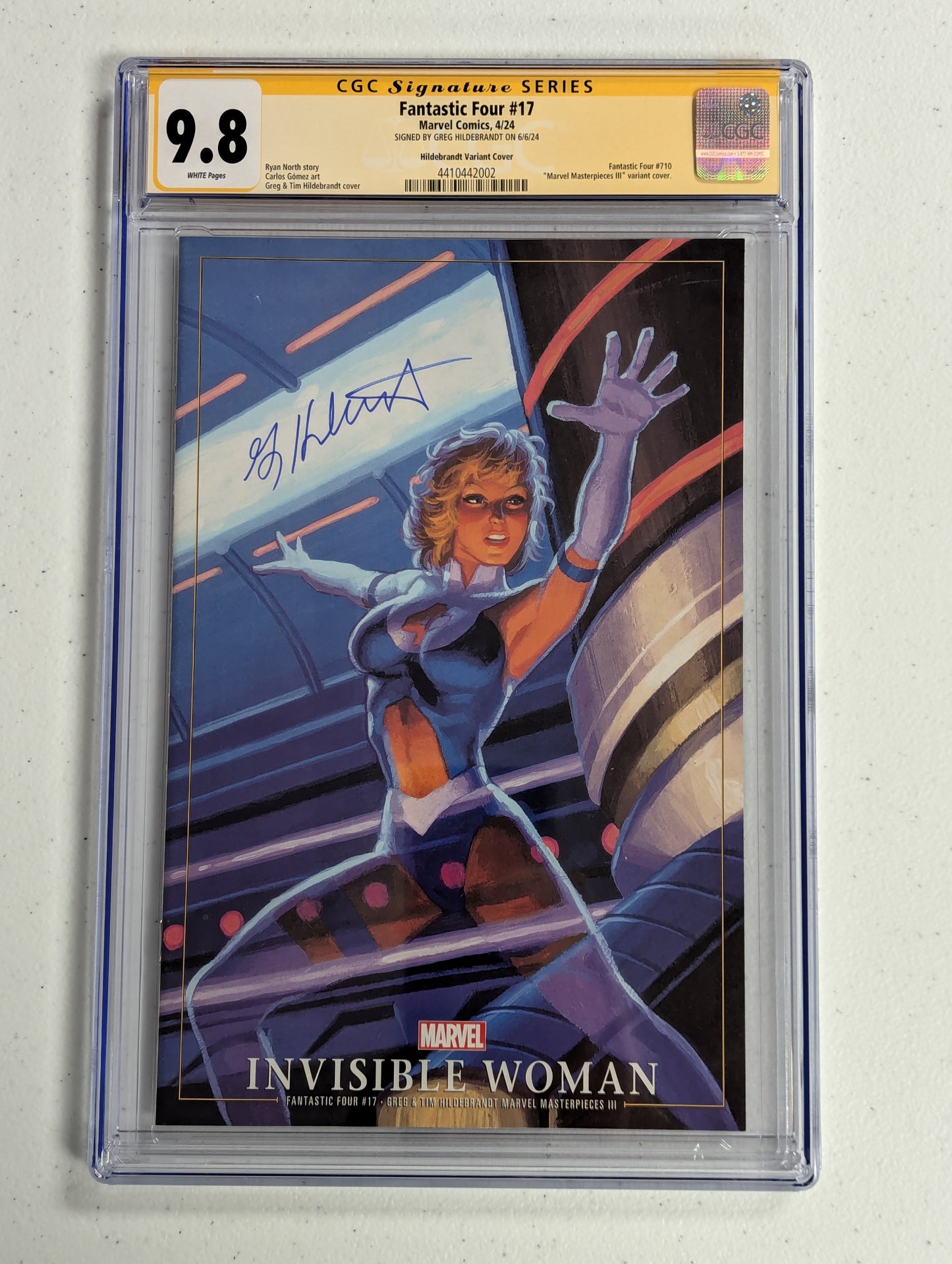 Fantastic Four #17 (2024) - CGC SS 9.8 - Signed by Greg Hildebrandt