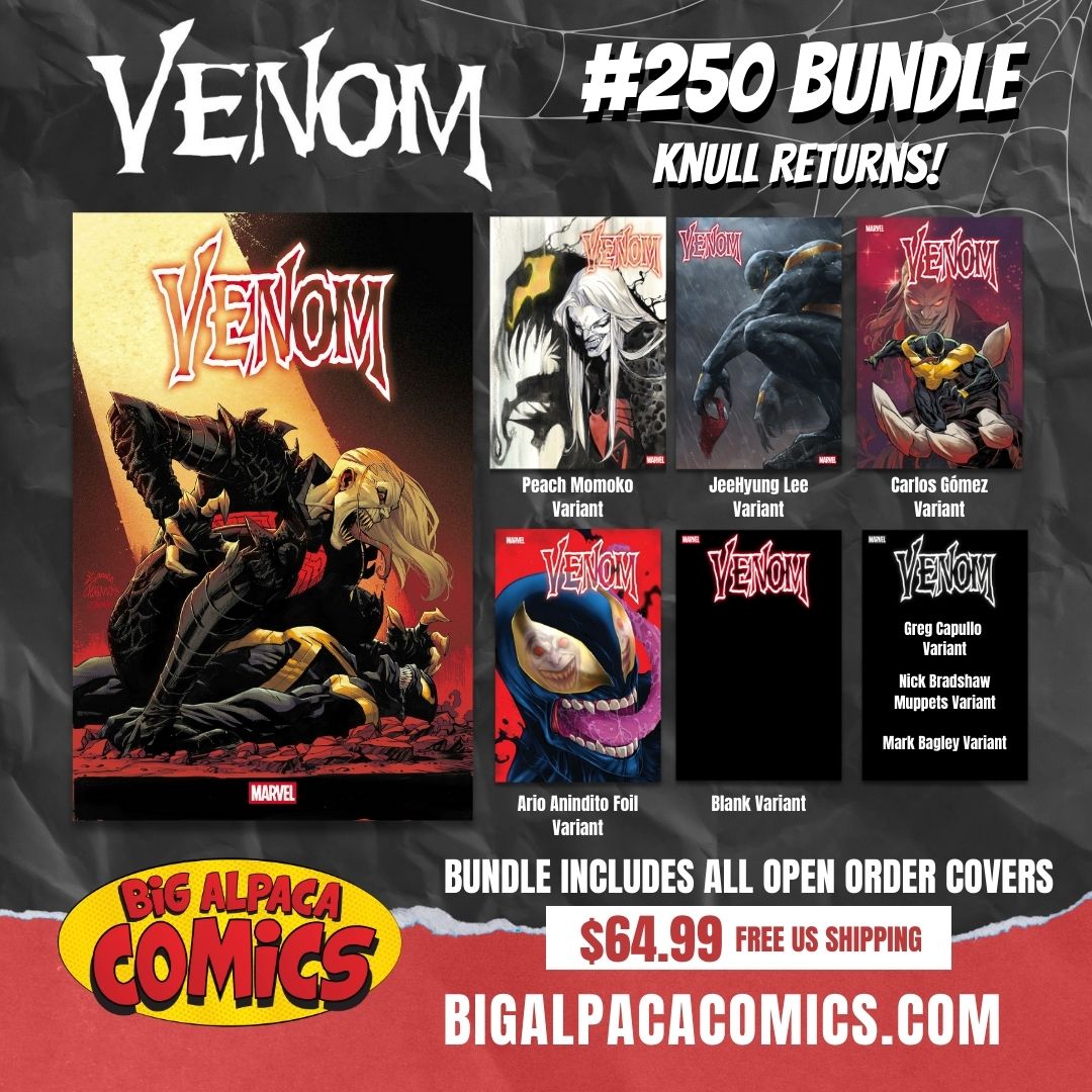Venom #250 Open Order Cover Bundle FREE SHIPPING